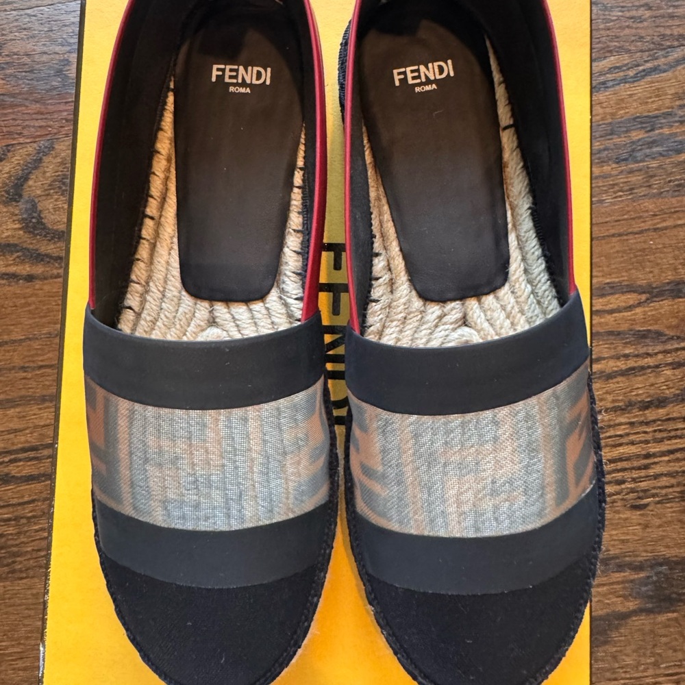Fendi Black Espadrilles